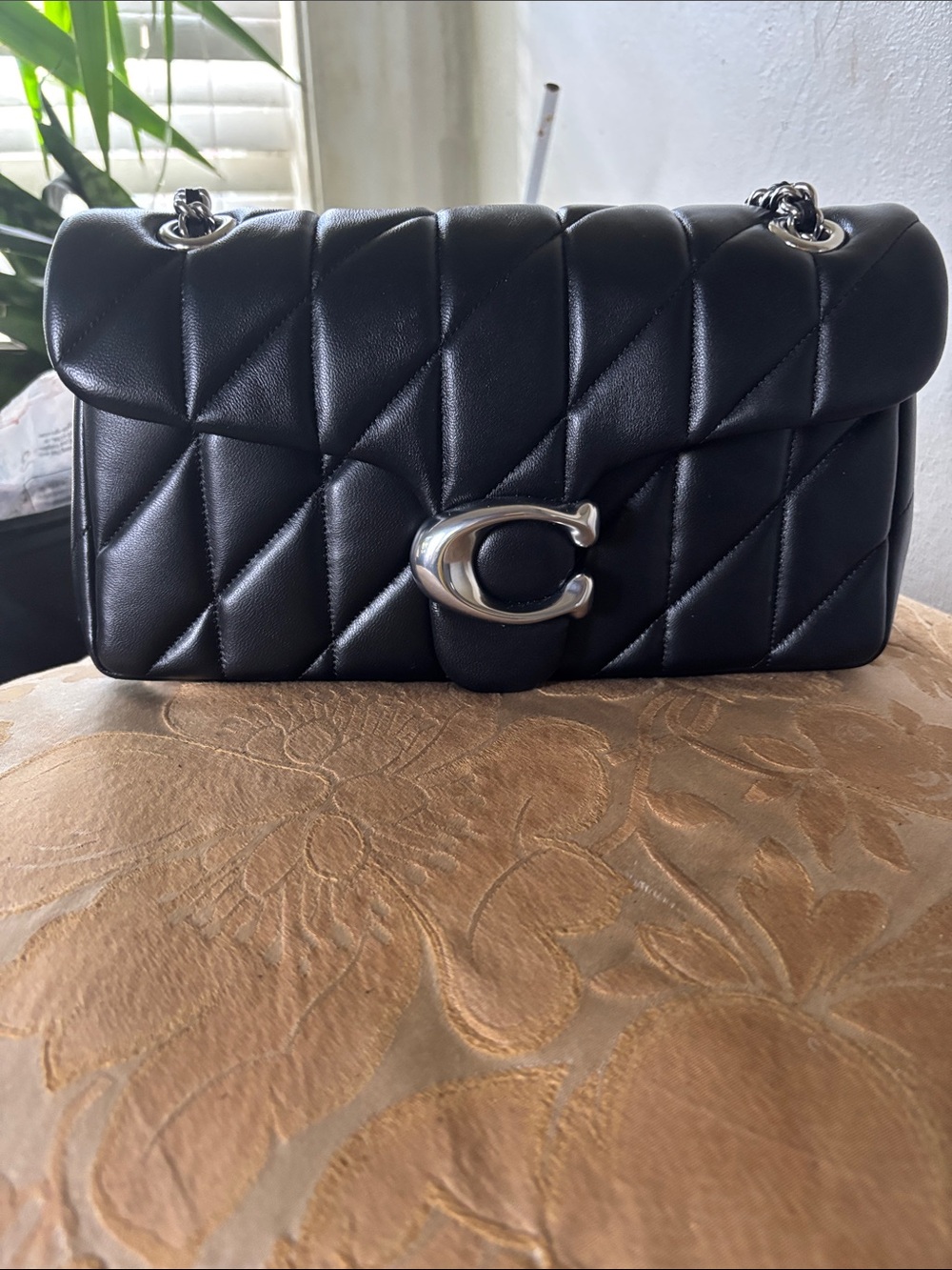 Coach Black Tabby 26 Shoulder Bag with silver hardware - Picture 2 of 7